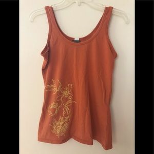 Orange tribal tank